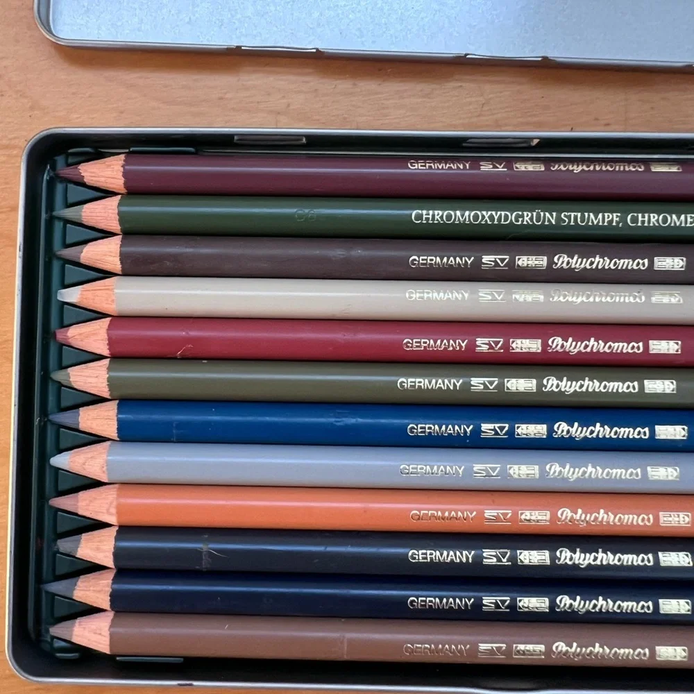 Herman Miller Silver Metal pencil set and pencils *rare*